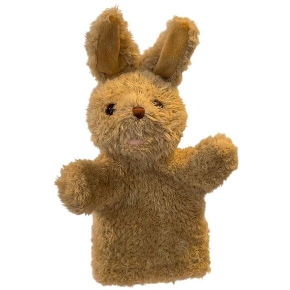 Hand Puppets Animal Fair Set of Frog & Bunny Sweaters 10" Harcourt INC Vtg - Picture 11 of 16